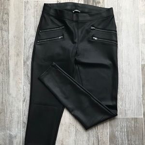 Express faux leather leggings